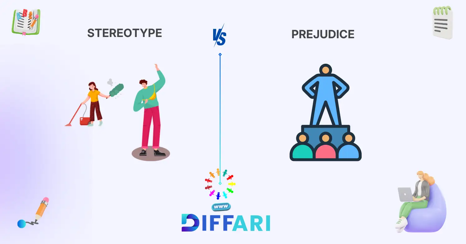 difference between stereotype and prejudice