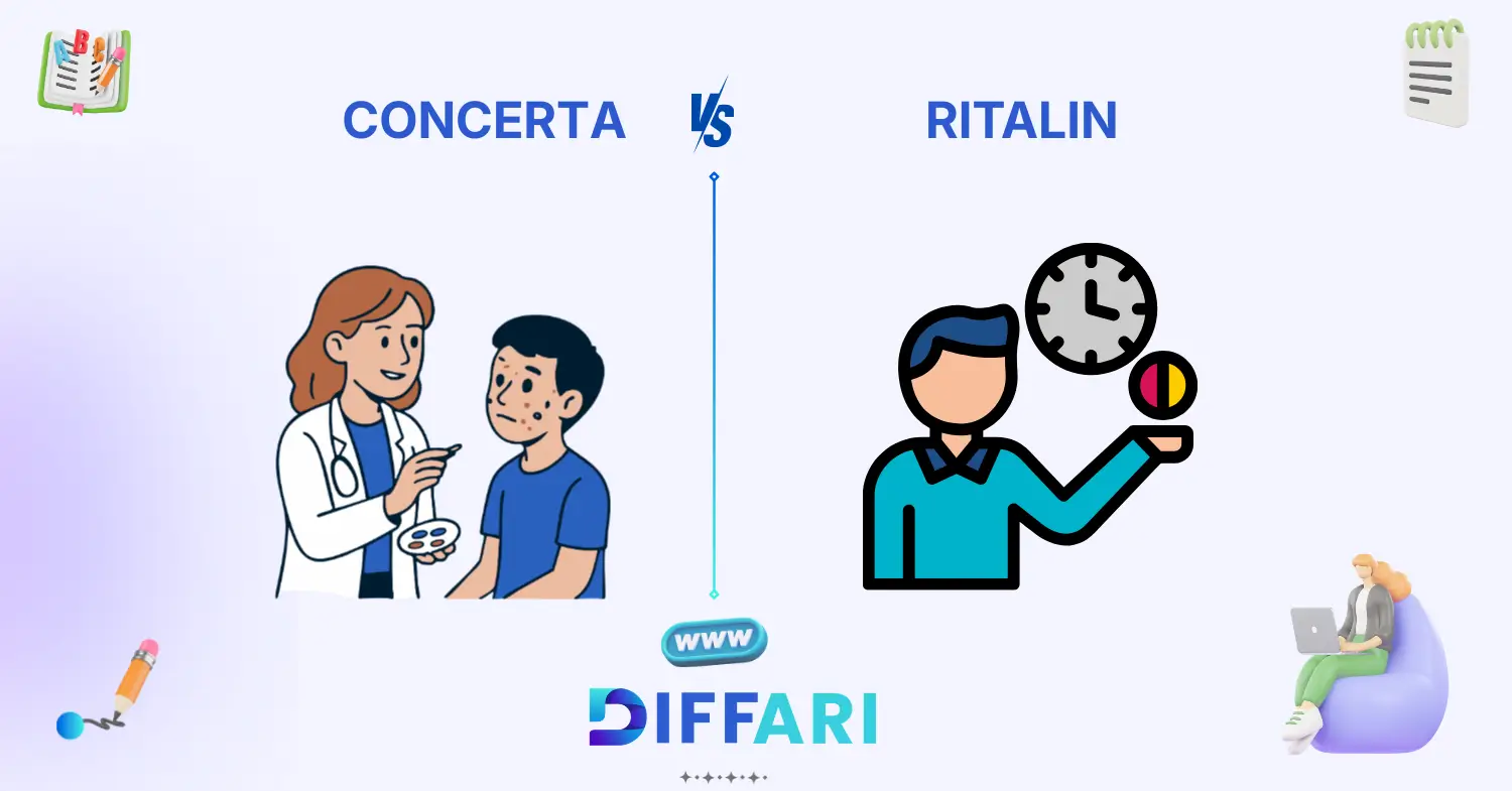 difference between concerta and ritalin