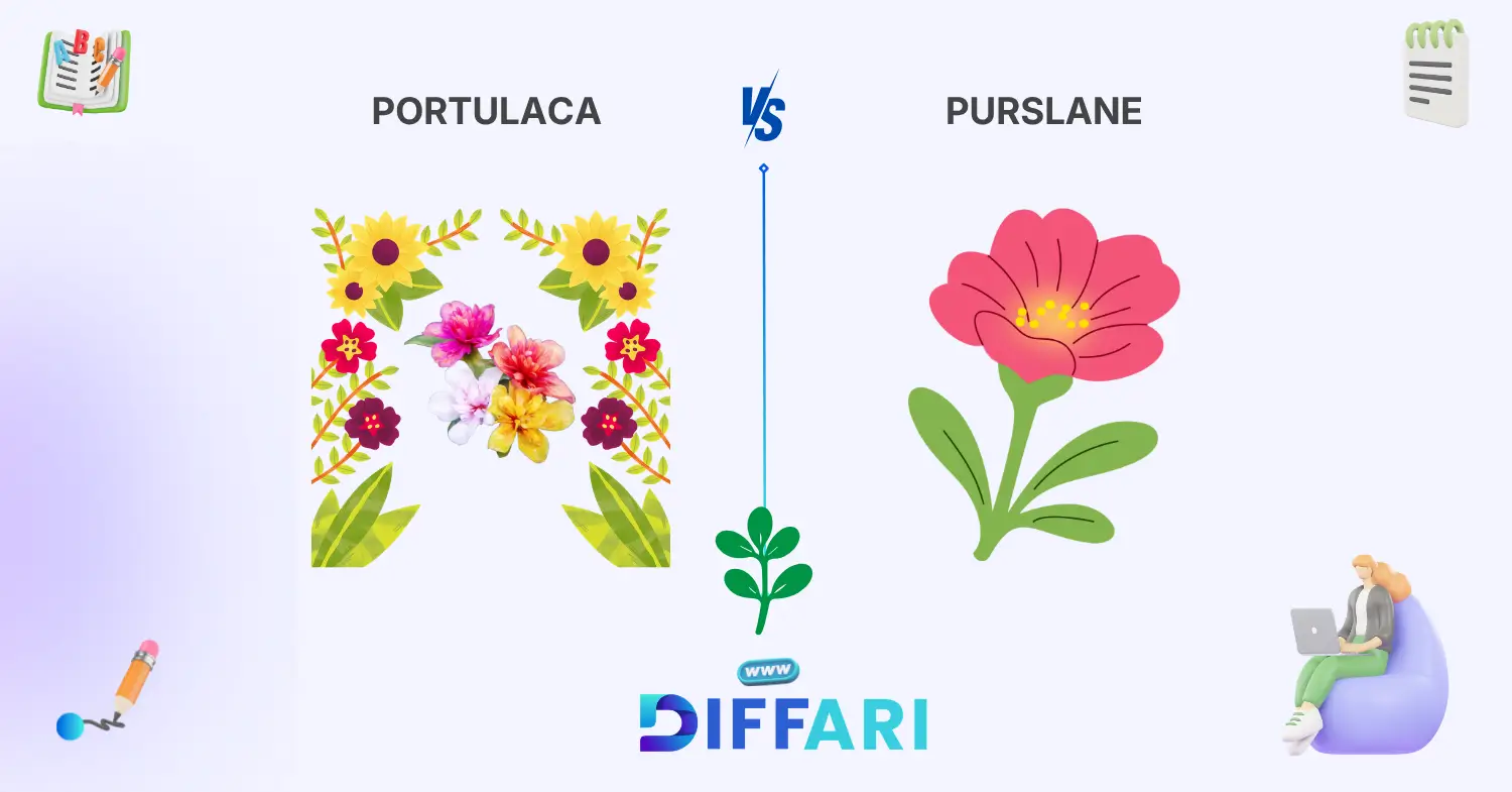 difference between portulaca and purslane