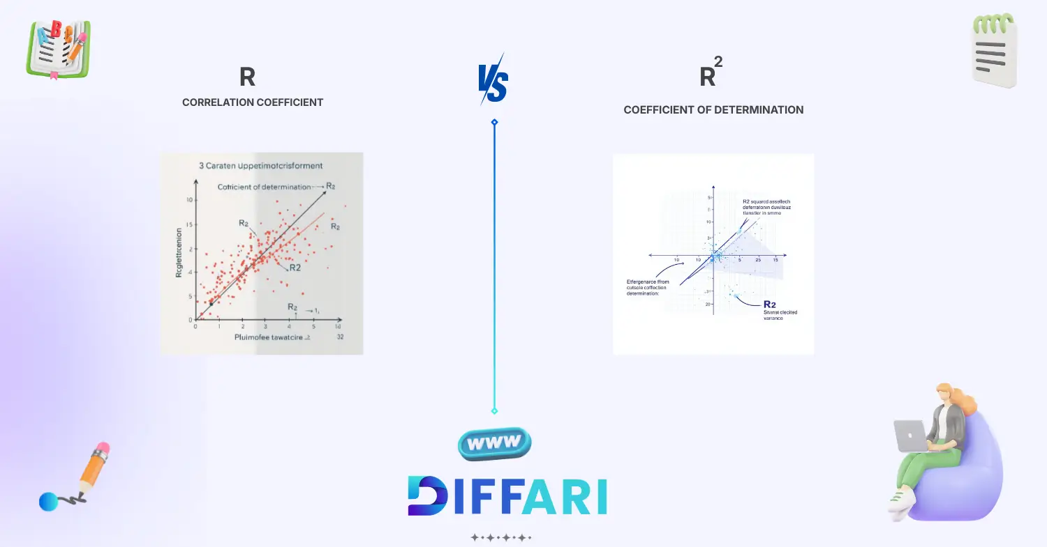 difference between r and r2