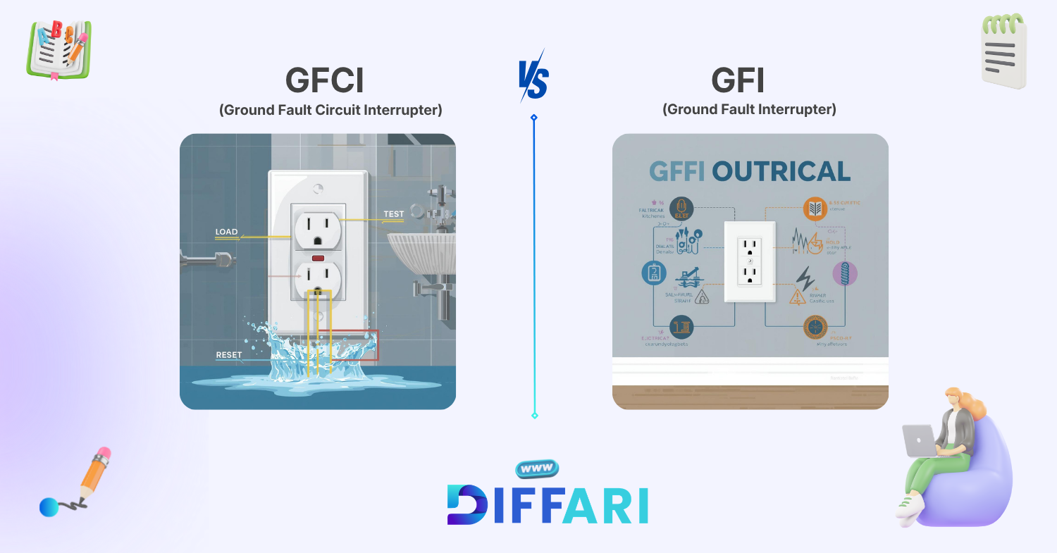 difference between gfci and gfi