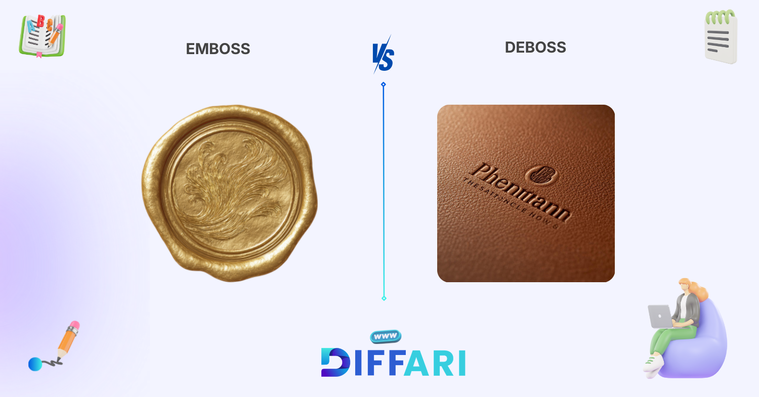 difference between emboss and deboss