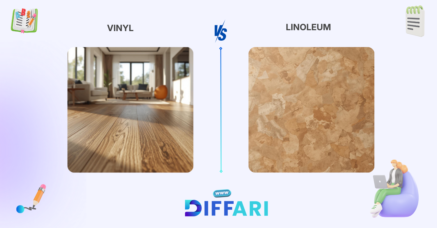 difference between vinyl and linoleum